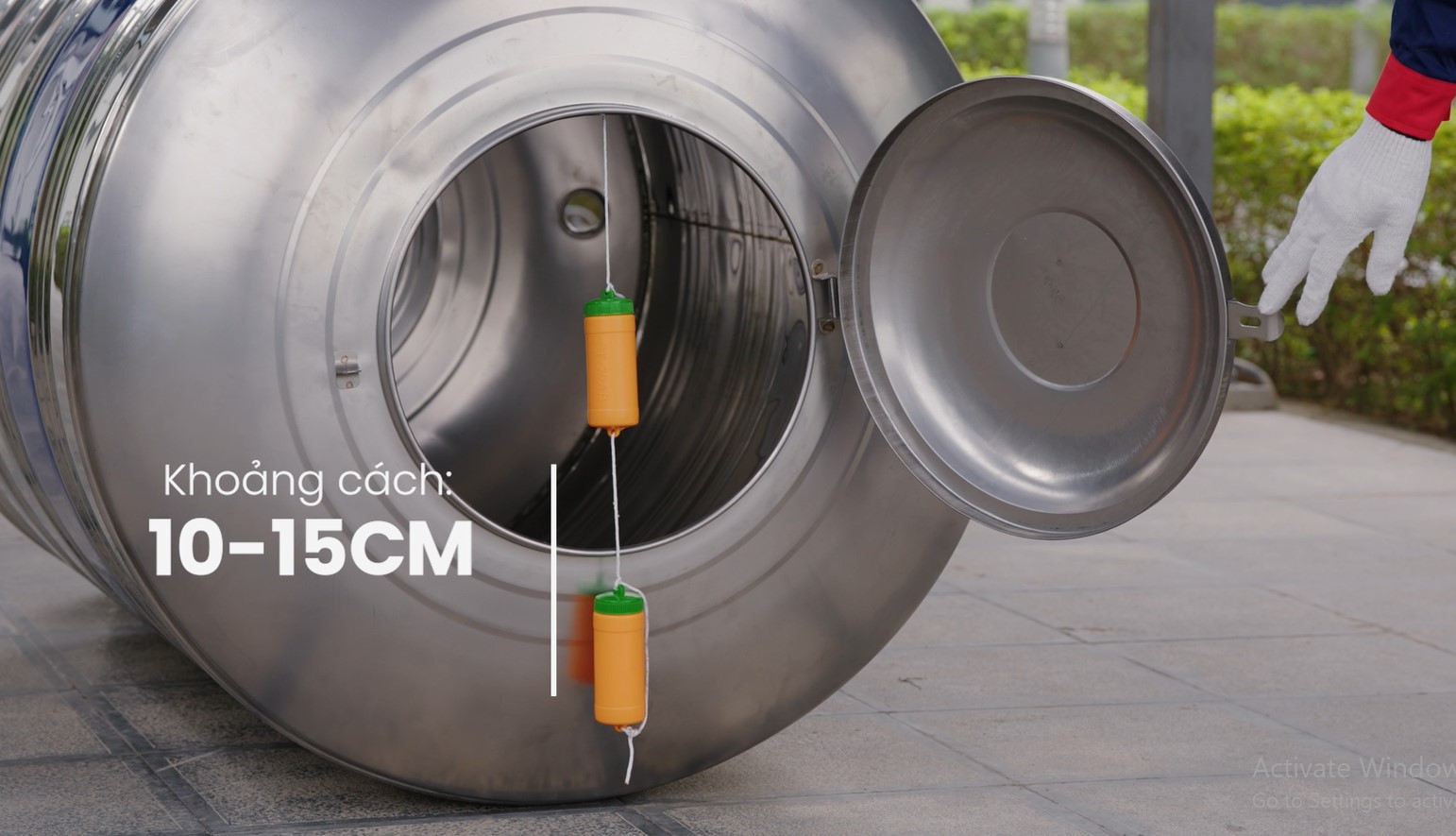 lắp đặt bồn nước inox